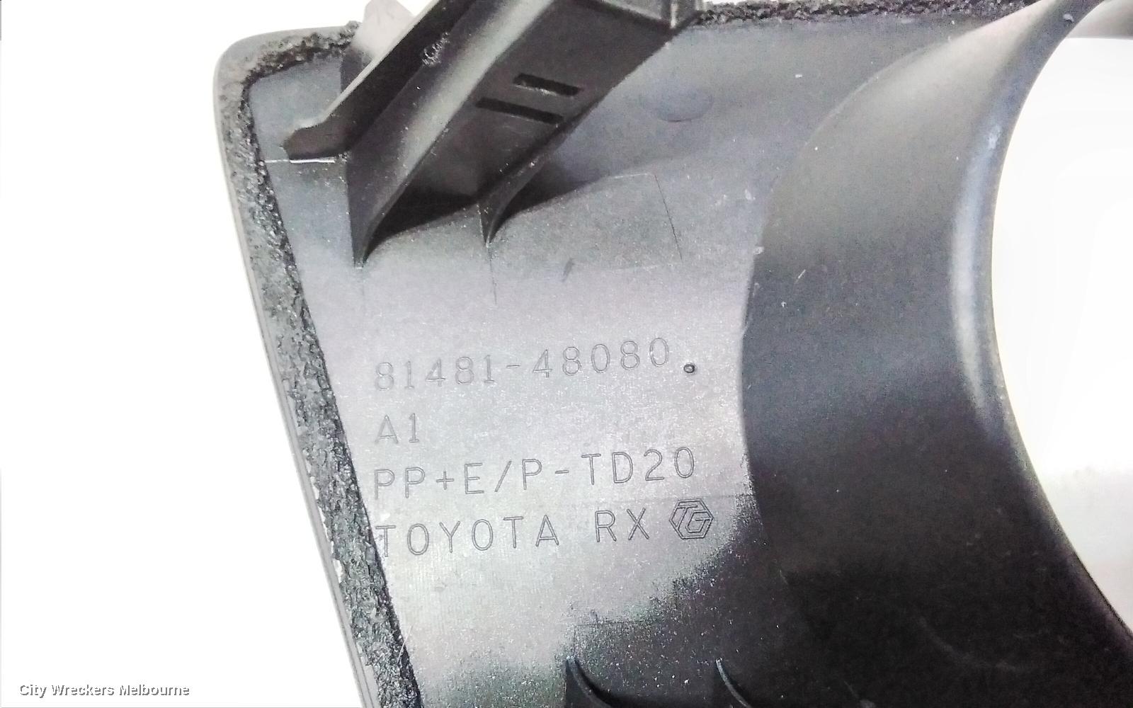 LEXUS RX SERIES RIGHT INDICATOR/FOG/SIDE, BUMPER FOGLAMP, AL10, 12/2008 - 05/2012