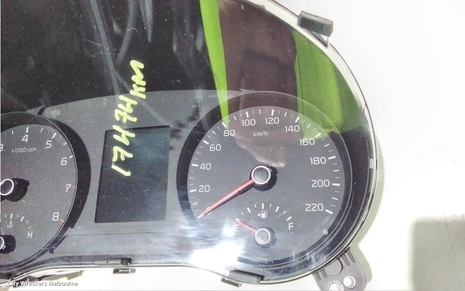 KIA RIO INSTRUMENT CLUSTER, AUTO T/M, S/SX/SPORT, YB, 07/2020 ONWARDS