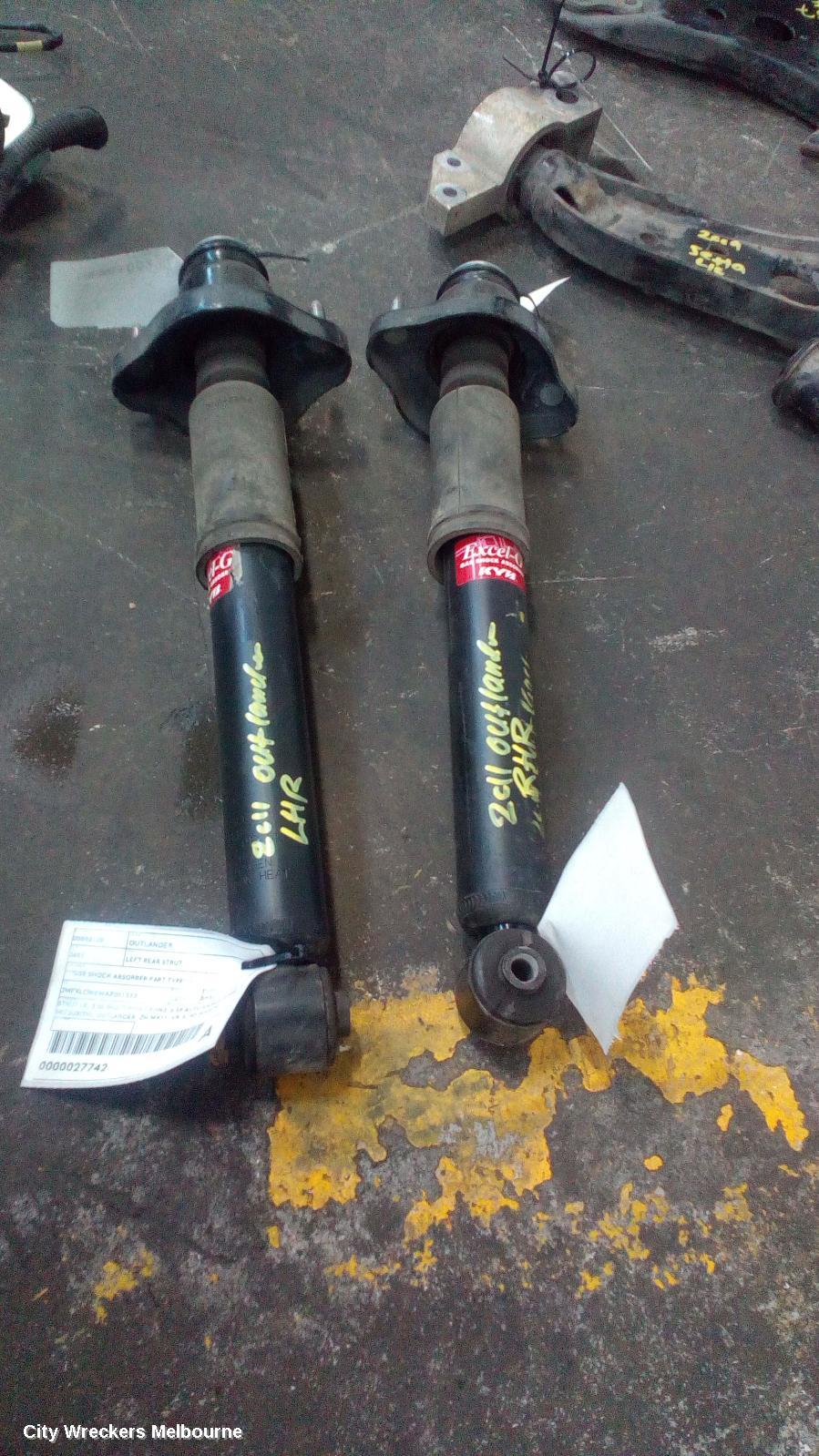 MITSUBISHI OUTLANDER RIGHT REAR STRUT, ***USE SHOCK ABSORBER PART TYPE***