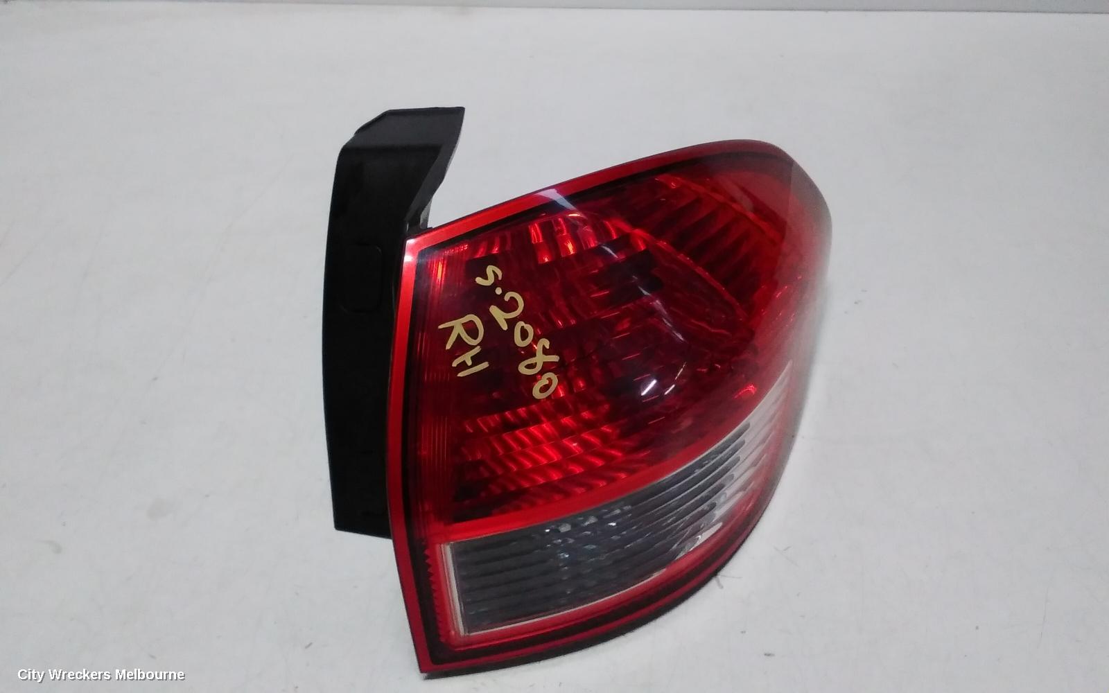 SUBARU TRIBECA RIGHT TAILLIGHT, B9, IN BODY, 12/2007 - 01/2014