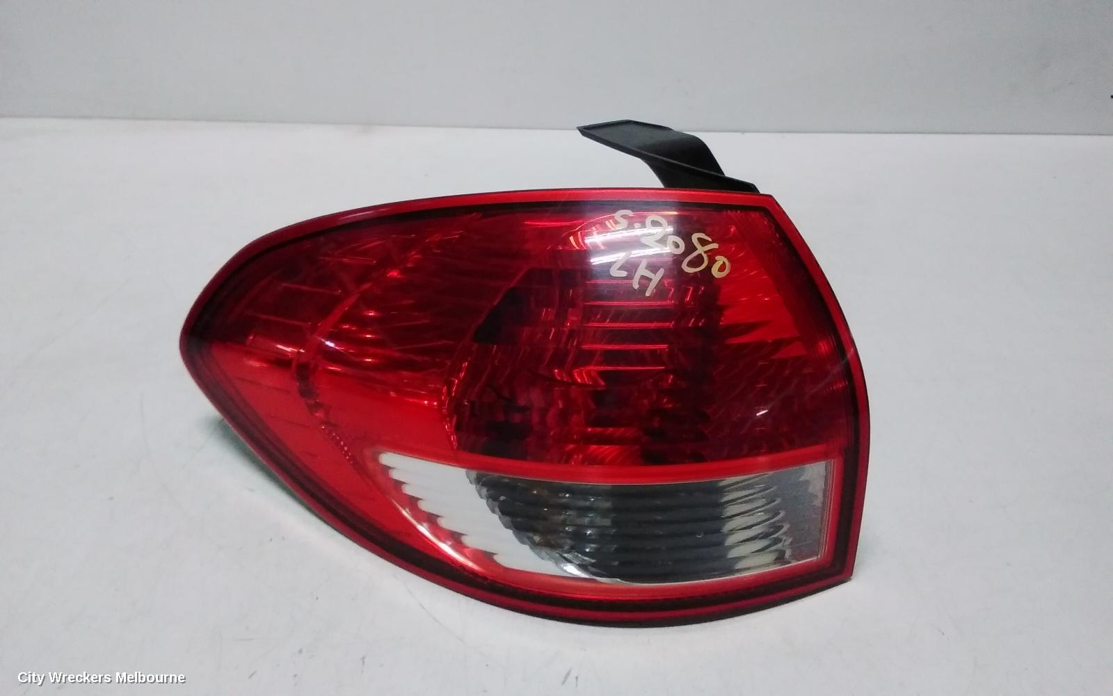 SUBARU TRIBECA LEFT TAILLIGHT, B9, IN BODY, 12/2007 - 01/2014