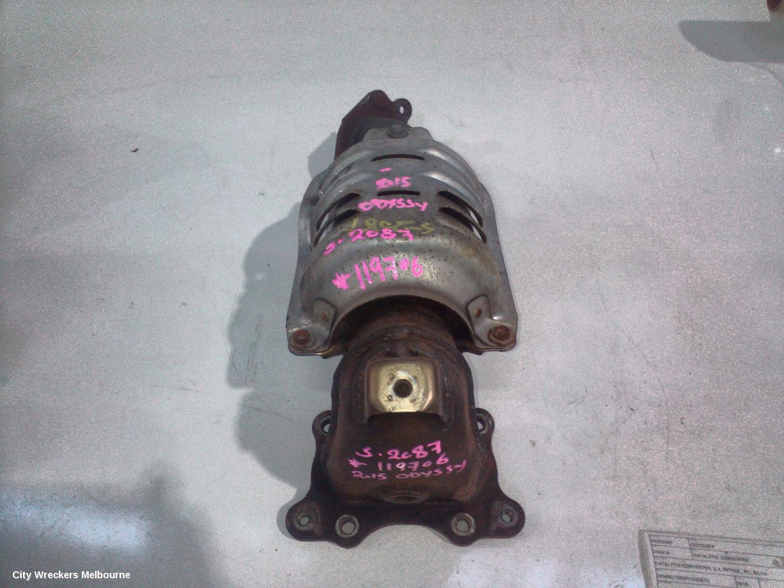 HONDA ODYSSEY CATALYTIC CONVERTER, MANIFOLD-CAT TYPE, 2.4, PETROL, RC, 02/2014 - 03/2022
