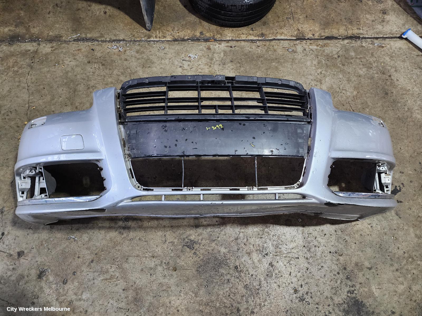 AUDI A6 FRONT BUMPER, C6/4F, A6, SEDAN, NON PARK SENSOR, W/ H/LAMP WASHER TYPE, 10/2008 - 06/2011
