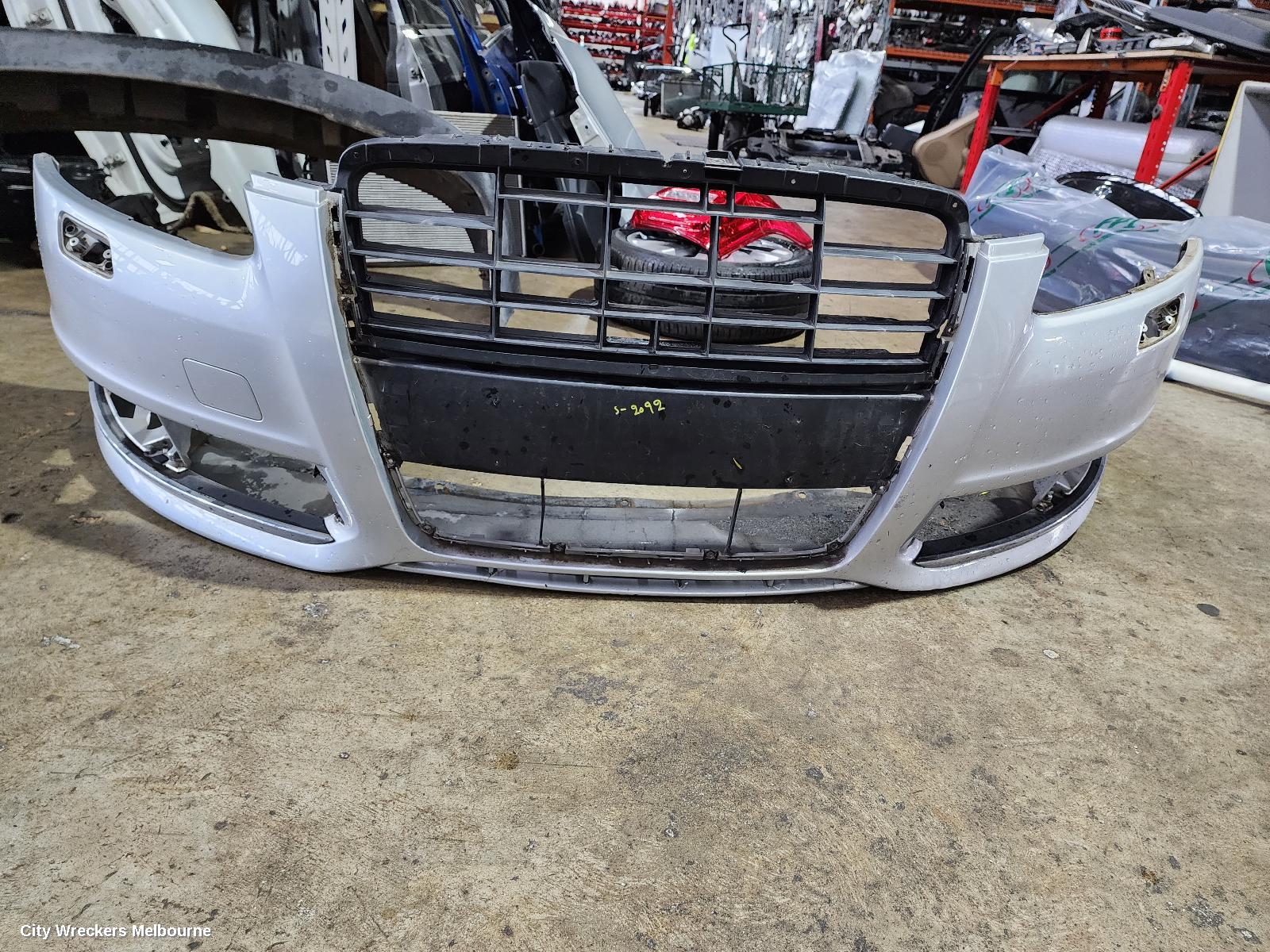 AUDI A6 FRONT BUMPER, C6/4F, A6, SEDAN, NON PARK SENSOR, W/ H/LAMP WASHER TYPE, 10/2008 - 06/2011
