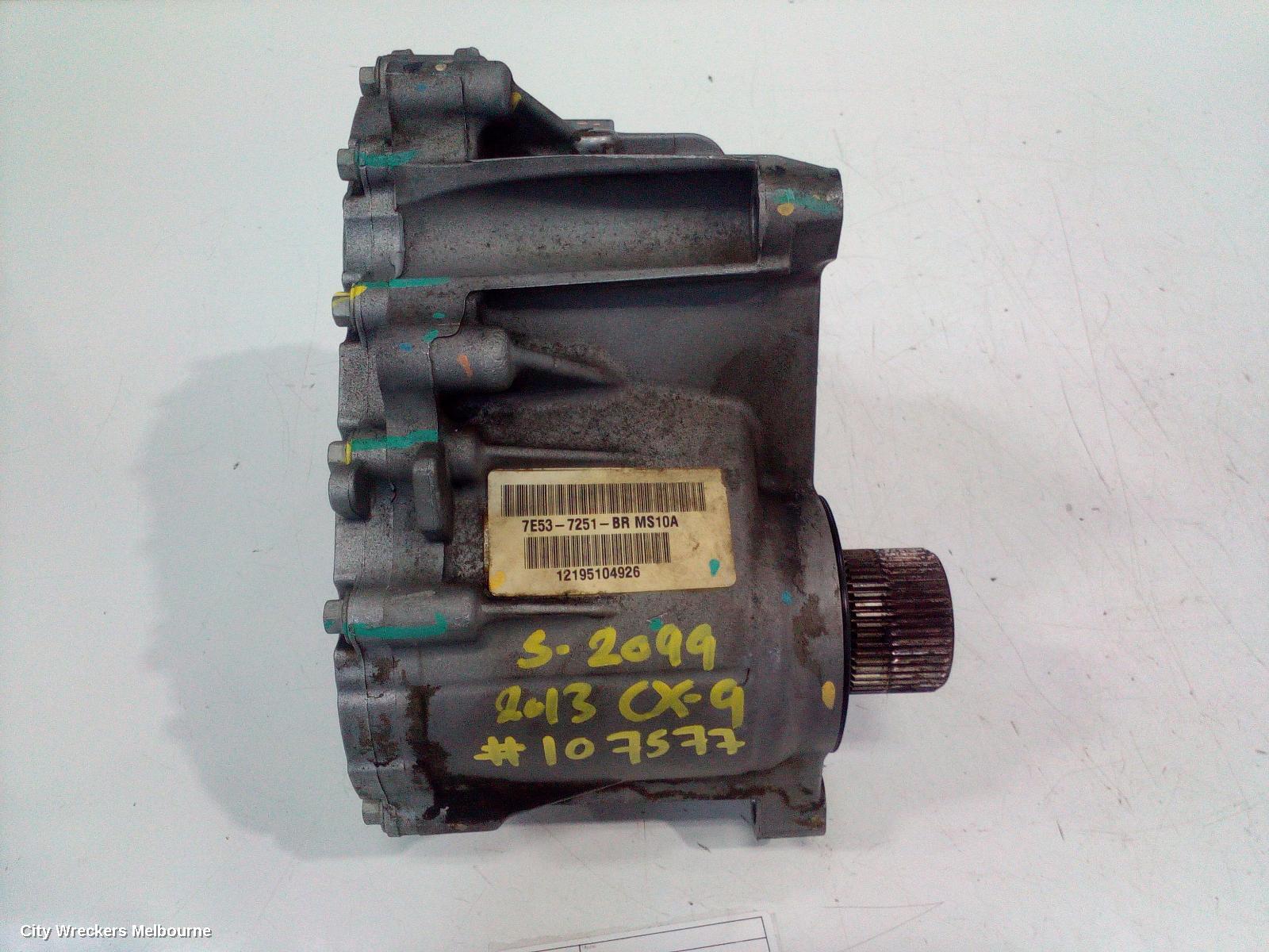 MAZDA CX9 TRANSFER CASE, AUTO, PETROL, 3.7, TB, 12/2007 - 12/2015