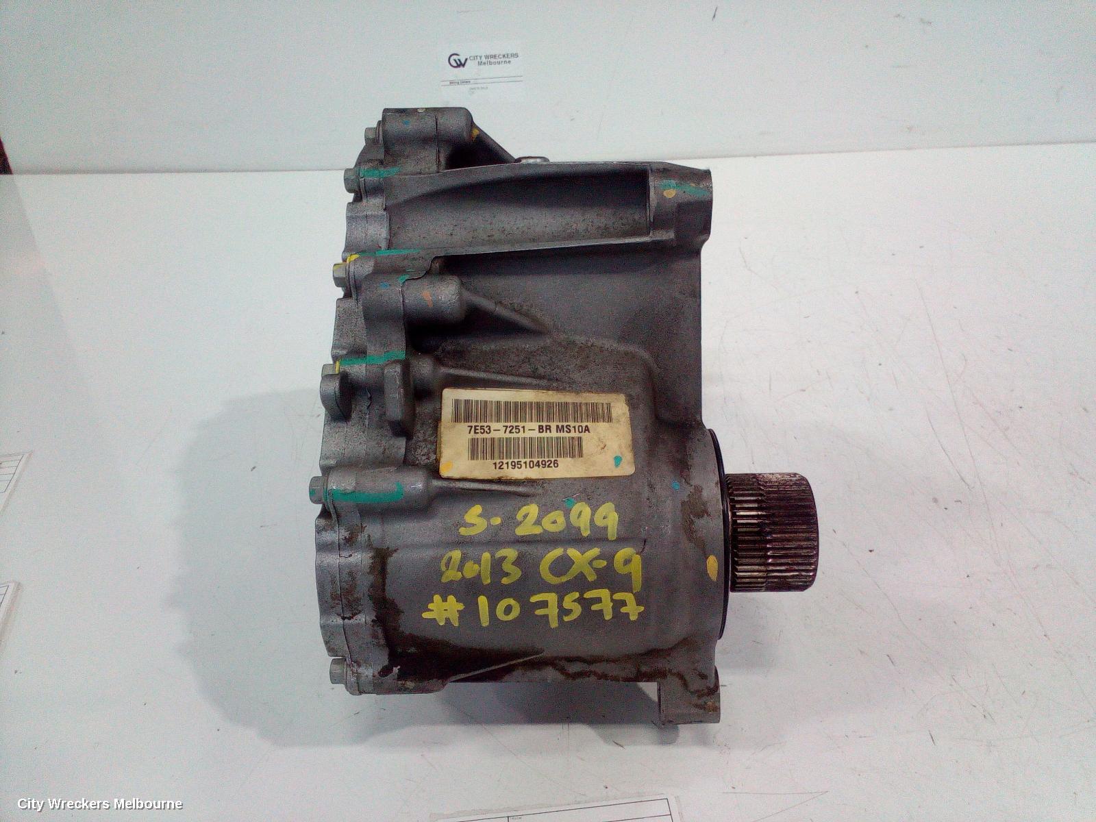 MAZDA CX9 TRANSFER CASE, AUTO, PETROL, 3.7, TB, 12/2007 - 12/2015