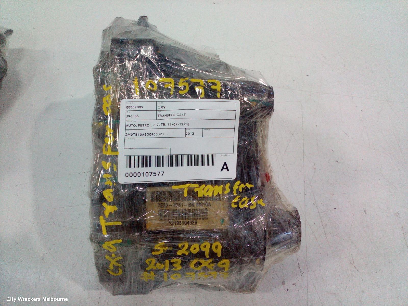 MAZDA CX9 TRANSFER CASE, AUTO, PETROL, 3.7, TB, 12/2007 - 12/2015