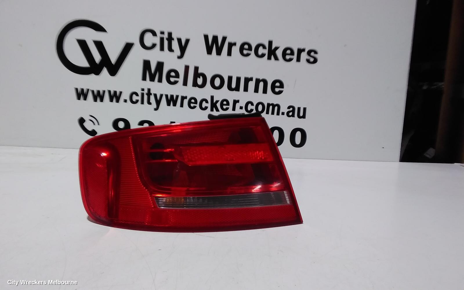 AUDI A4 LEFT TAILLIGHT, B8 8K (A4), SEDAN, STANDARD TYPE, 02/2008 - 06/2012