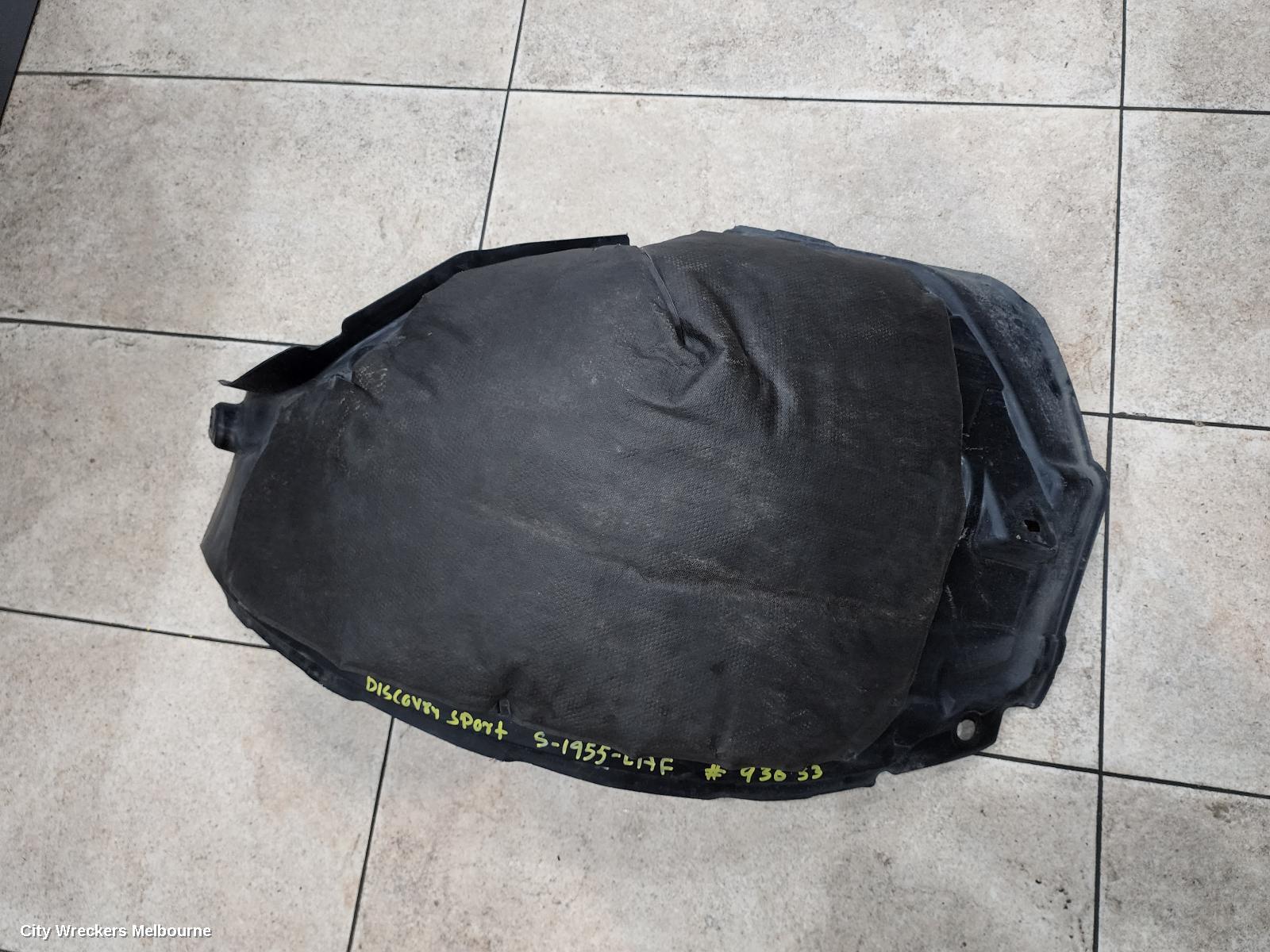 LAND ROVER DISCOVERY SPORT LEFT GUARD LINER, L550, FRONT ASSY, 01/2015 - 06/2019