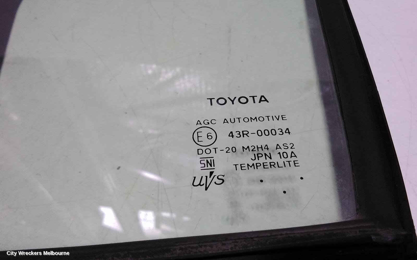 TOYOTA HIACE LEFT FRONT 1/4 DOOR GLASS, 300 SERIES, 02/2019 ONWARDS