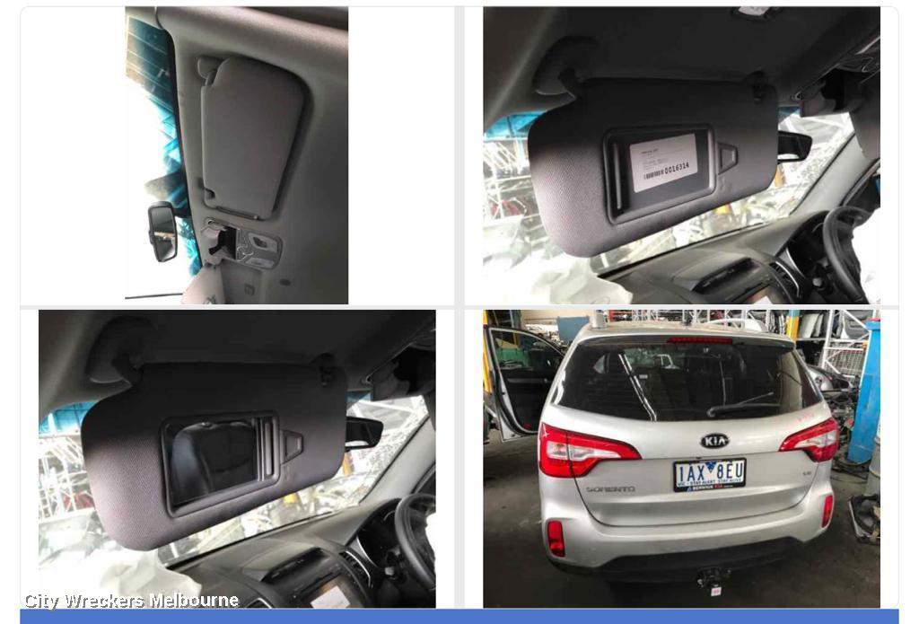 KIA SORENTO SUNVISOR, XM, LH SIDE, 10/2009 - 12/2014