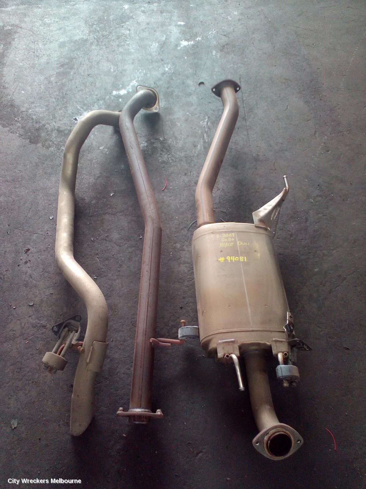 TOYOTA HIACE EXHAUST SYSTEM, 300 SERIES, 02/2019 ONWARDS