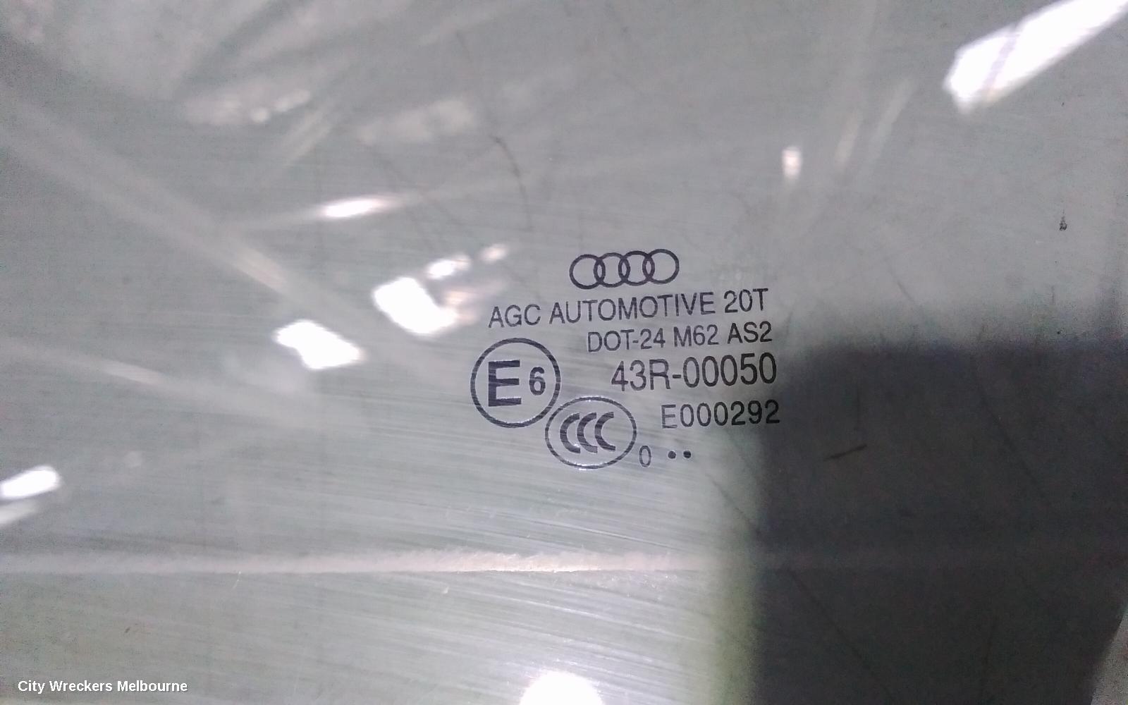 AUDI Q5 LEFT FRONT DOOR WINDOW, 8R, Q5, 03/2009 - 01/2017