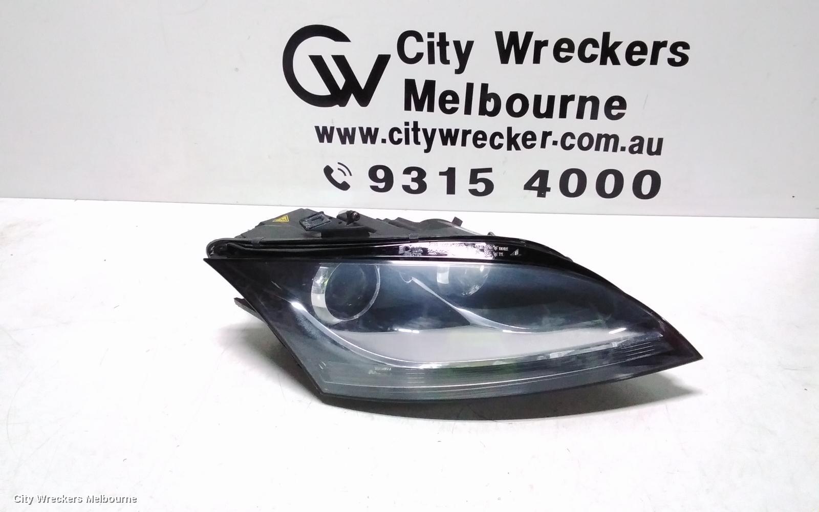 AUDI TT RIGHT HEADLAMP, 8J, XENON TYPE, 09/2006 - 08/2010