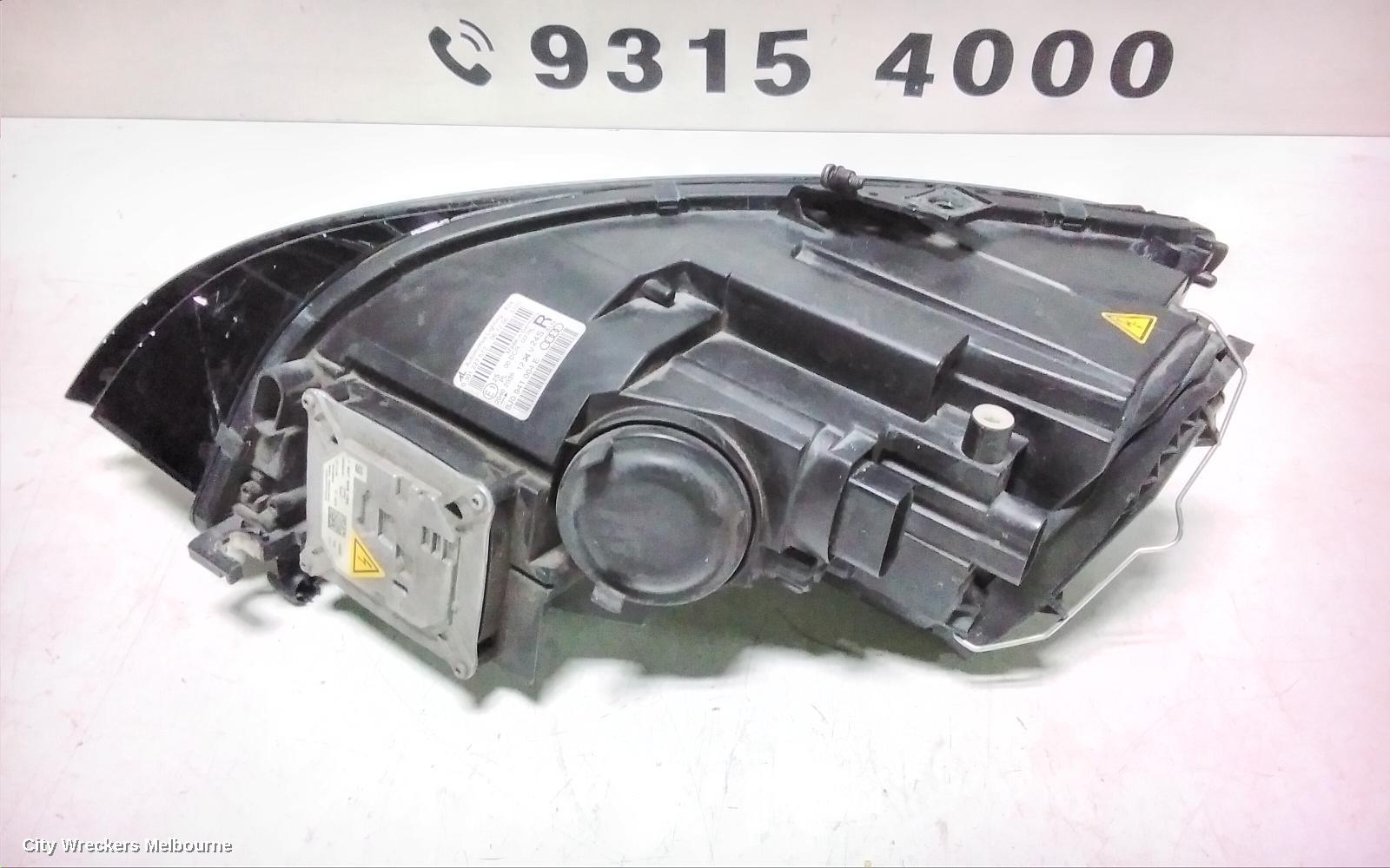 AUDI TT RIGHT HEADLAMP, 8J, XENON TYPE, 09/2006 - 08/2010