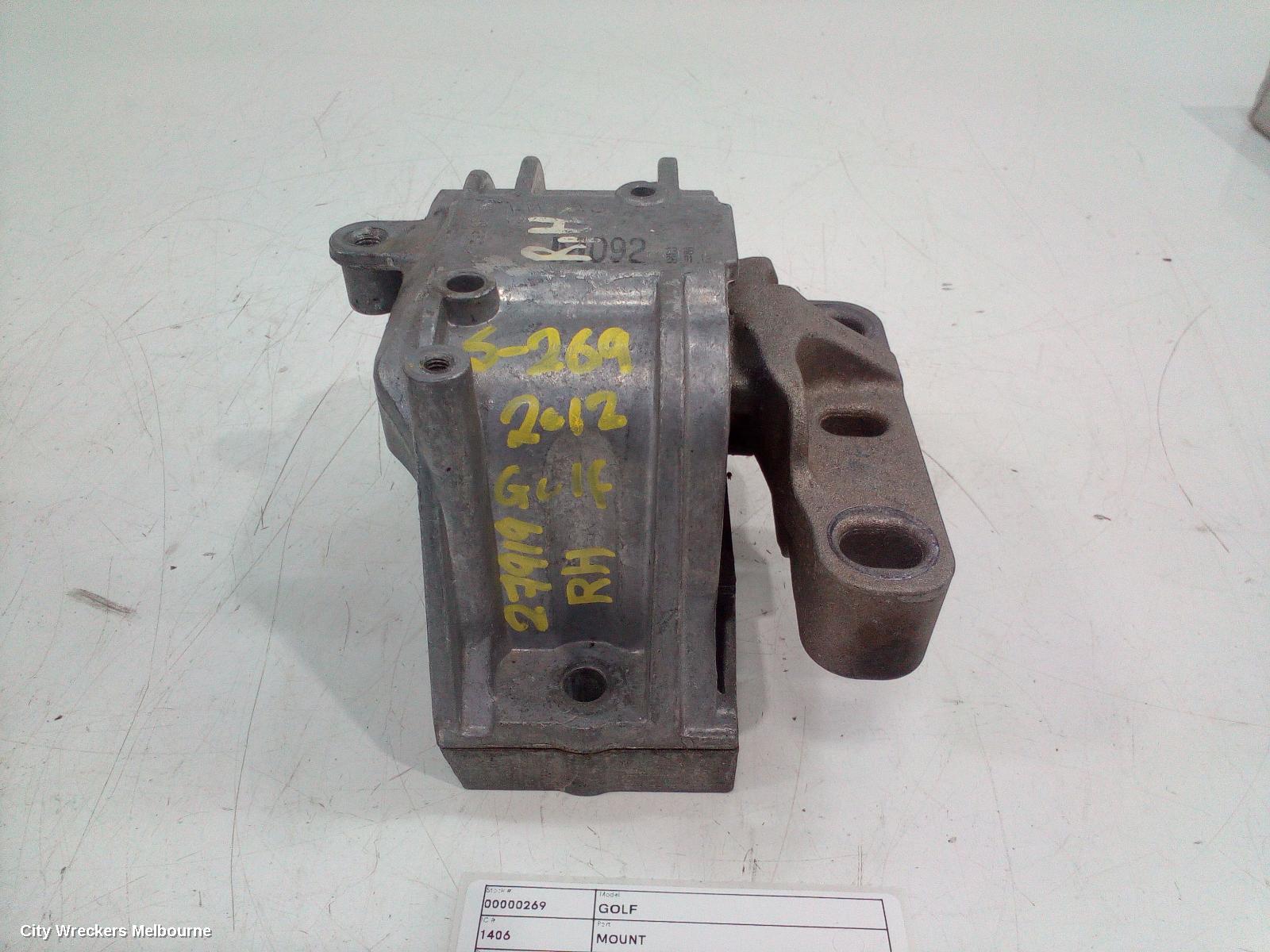 VOLKSWAGEN GOLF MOUNT, GEN 6, 10/2008 - 12/2015