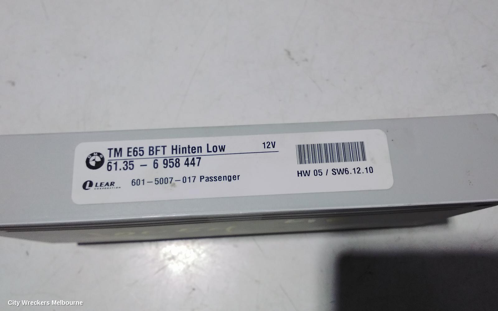 BMW 7 SERIES, E65/E66 02/2002 - 12/2008, DOOR CONTROL MODULE DOOR ECU UNIT 61.35-6958447 6958...: 94150