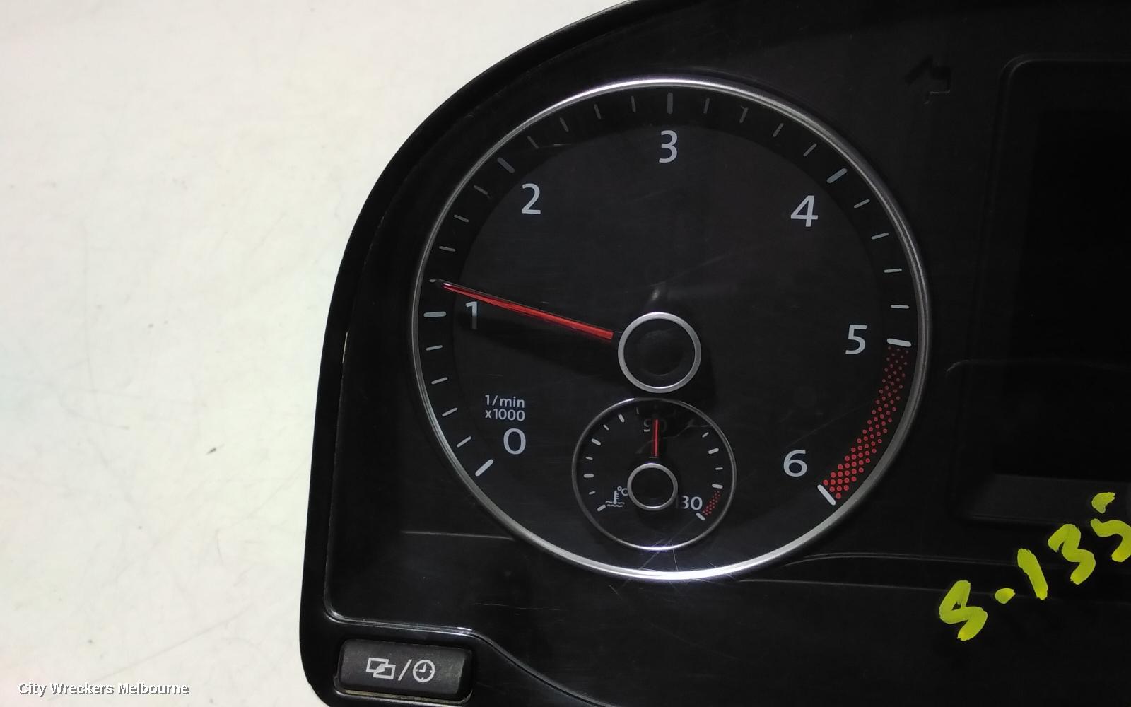 VOLKSWAGEN CADDY INSTRUMENT CLUSTER, P/N 2K0920876F, 2K, 08/2010 - 06/2015