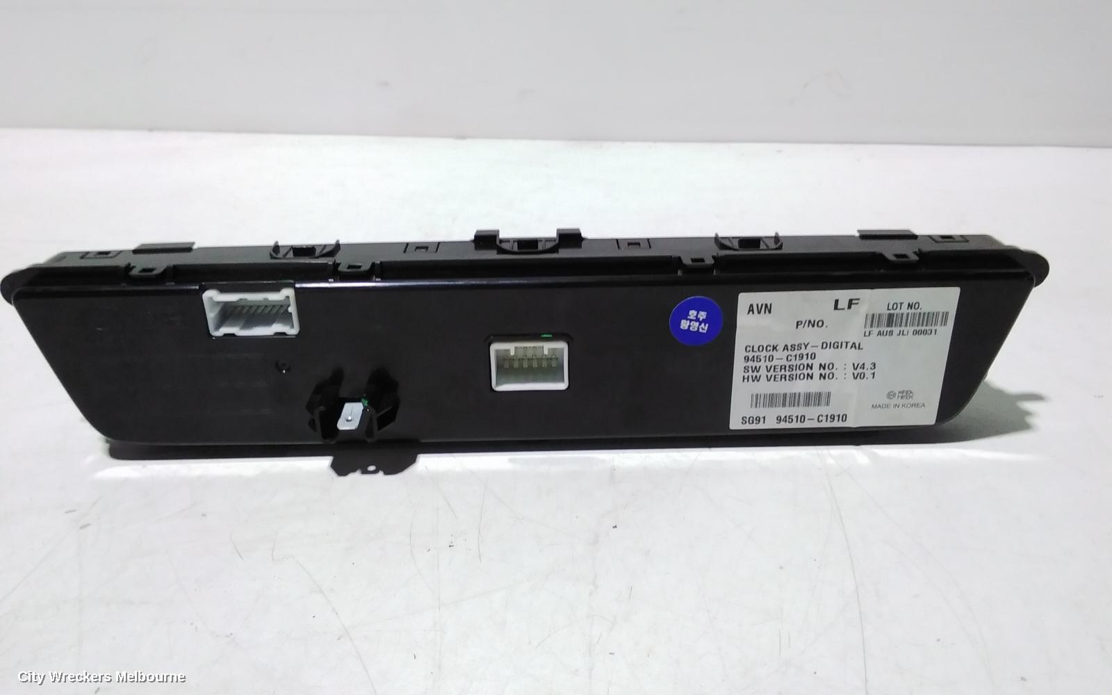 HYUNDAI SONATA CLOCK, LF, 10/2014 - 01/2020