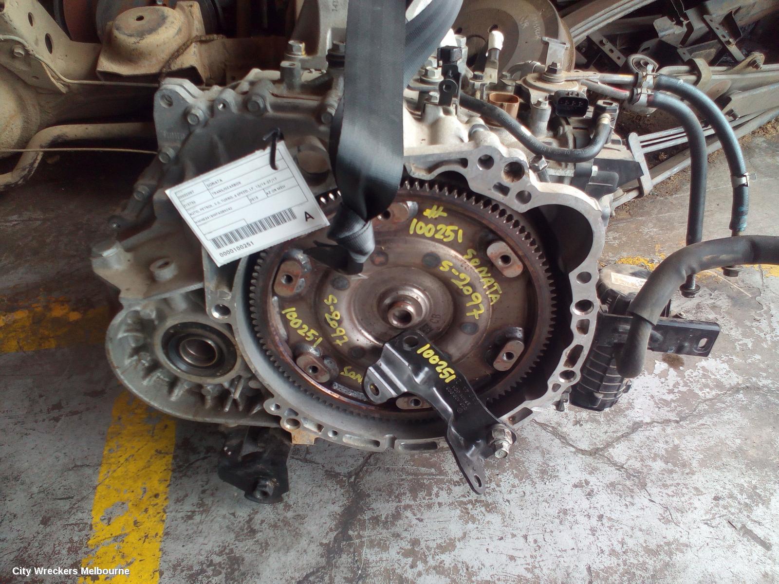 HYUNDAI SONATA TRANS/GEARBOX, AUTO, PETROL, 2.0, TURBO, 6 SPEED, LF, 10/2014 - 07/2017