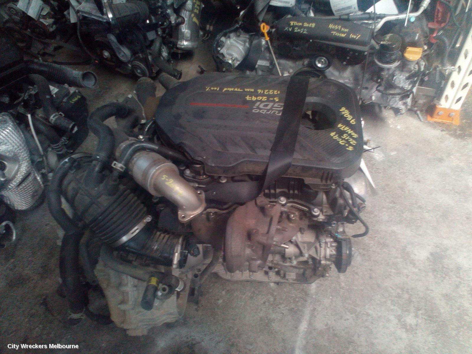 HYUNDAI SONATA TRANS/GEARBOX, AUTO, PETROL, 2.0, TURBO, 6 SPEED, LF, 10/2014 - 07/2017