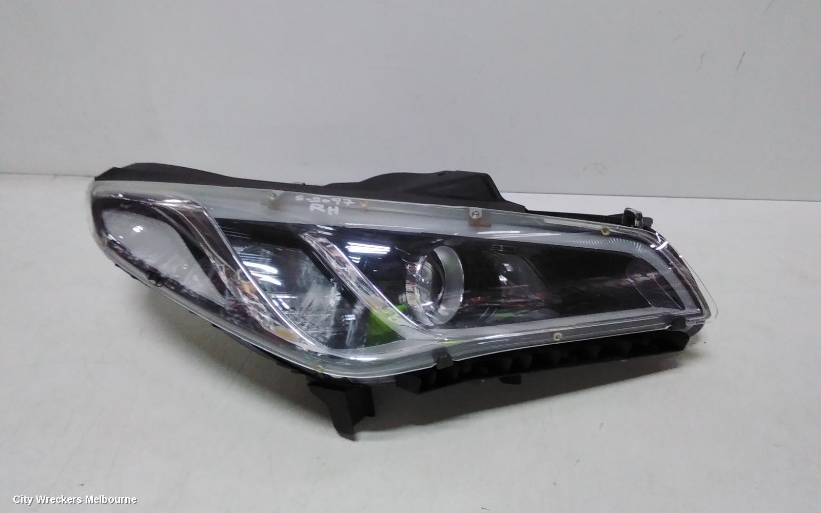 HYUNDAI SONATA RIGHT HEADLAMP, LF, HALOGEN TYPE, 10/2014 - 07/2017