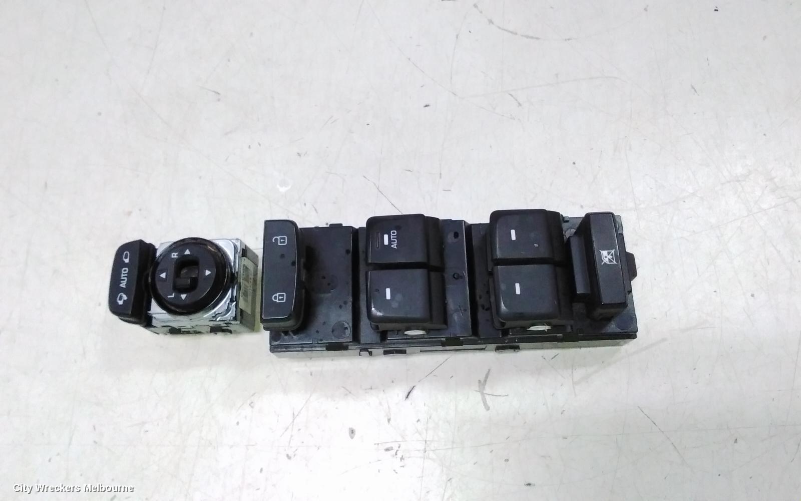 HYUNDAI SONATA PWR DR WIND SWITCH, RH FRONT (MASTER SWITCH), LF, 01/2015 - 01/2020