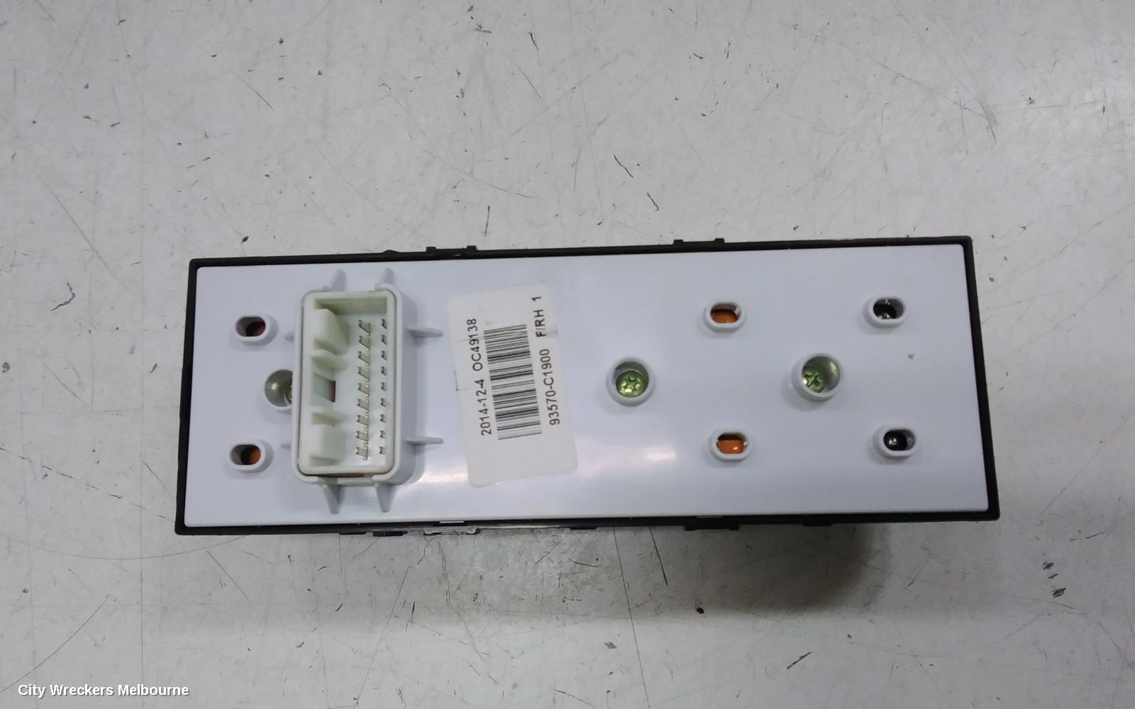 HYUNDAI SONATA PWR DR WIND SWITCH, RH FRONT (MASTER SWITCH), LF, 01/2015 - 01/2020