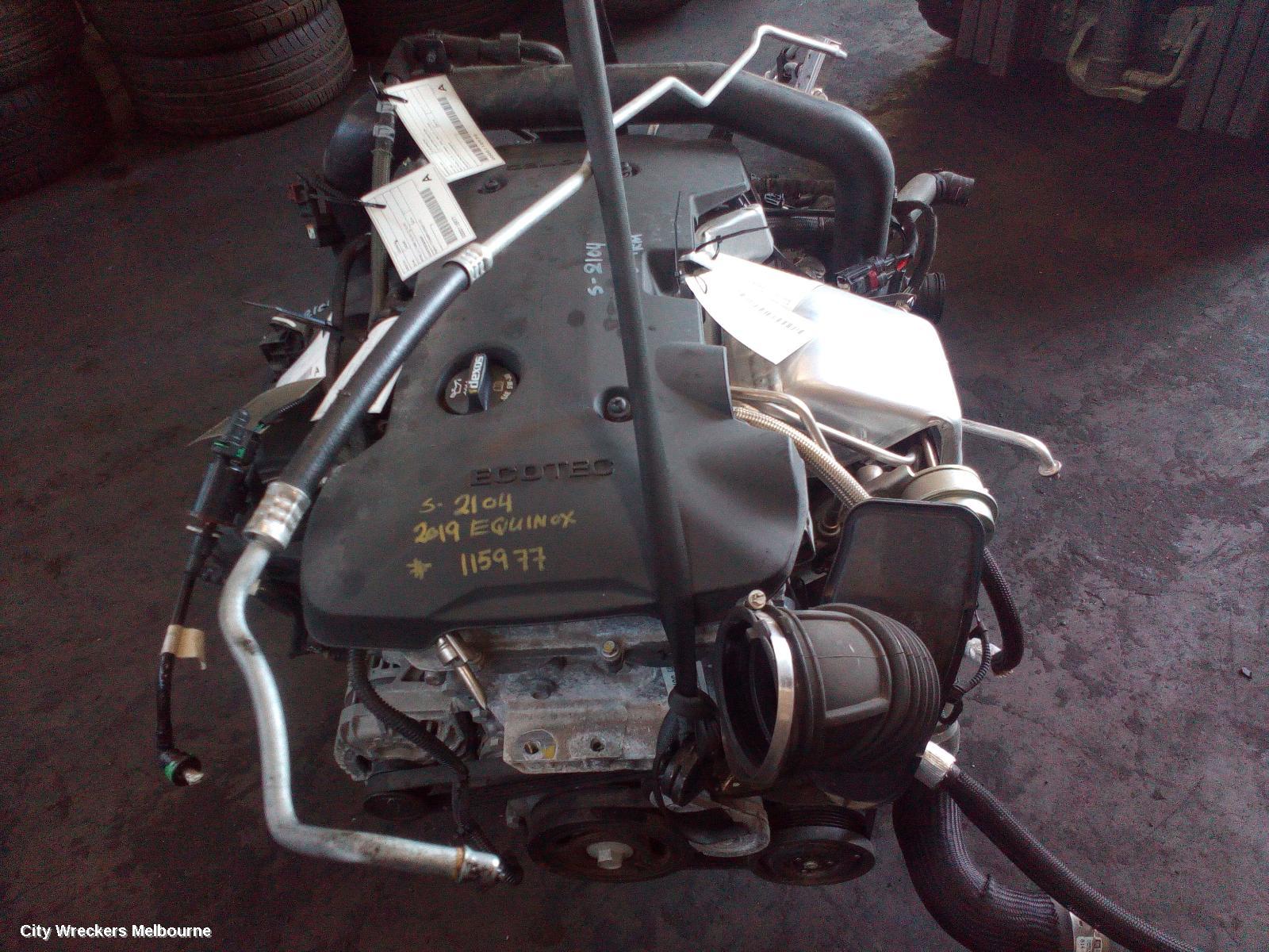 HOLDEN EQUINOX ENGINE, PETROL, 2.0, TURBO, EQ, 09/2017 - 12/2020