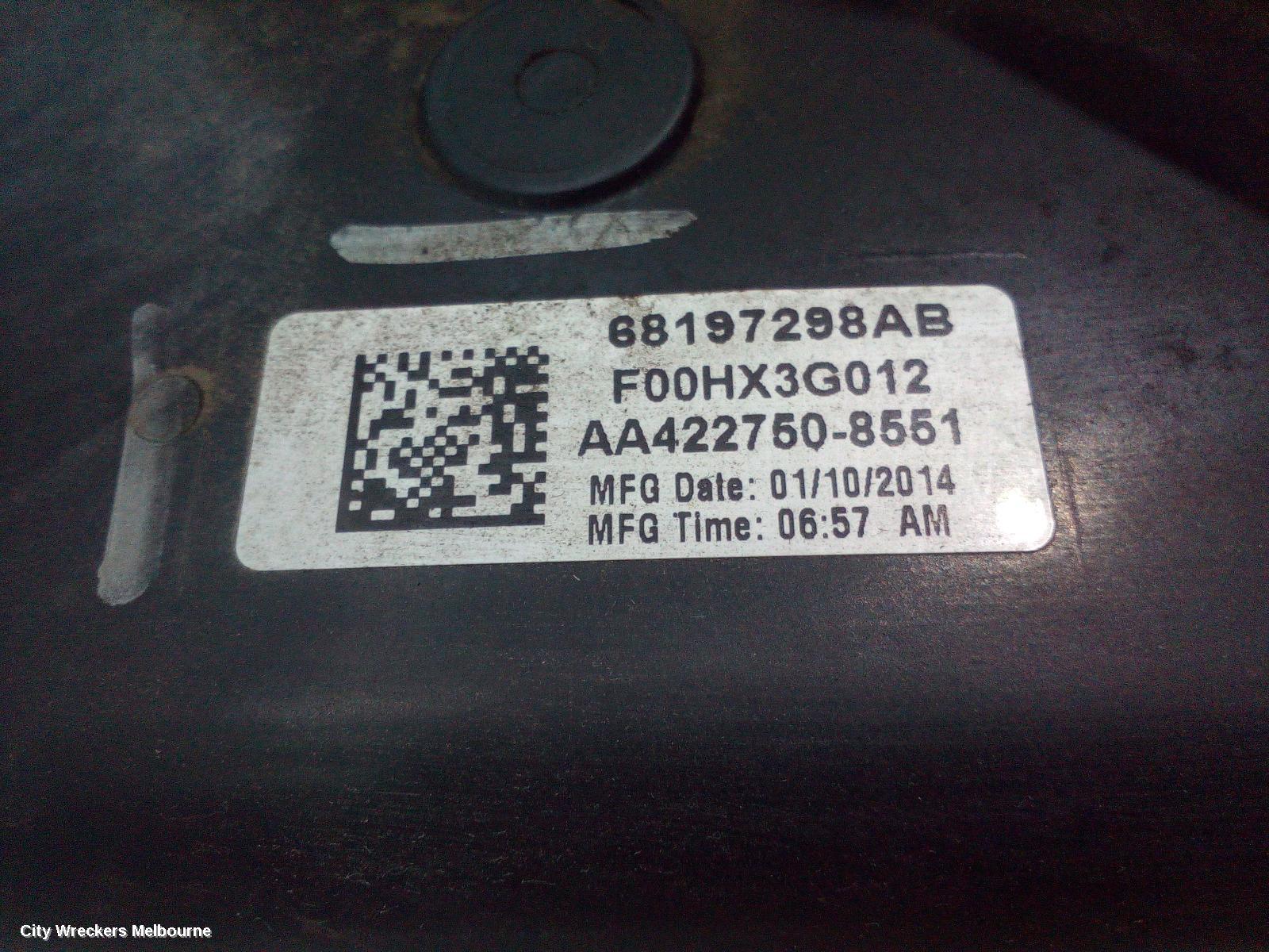 JEEP CHEROKEE FAN, SINGLE FAN ASSY, 2.4, PETROL, KL, 02/2014 - 12/2019