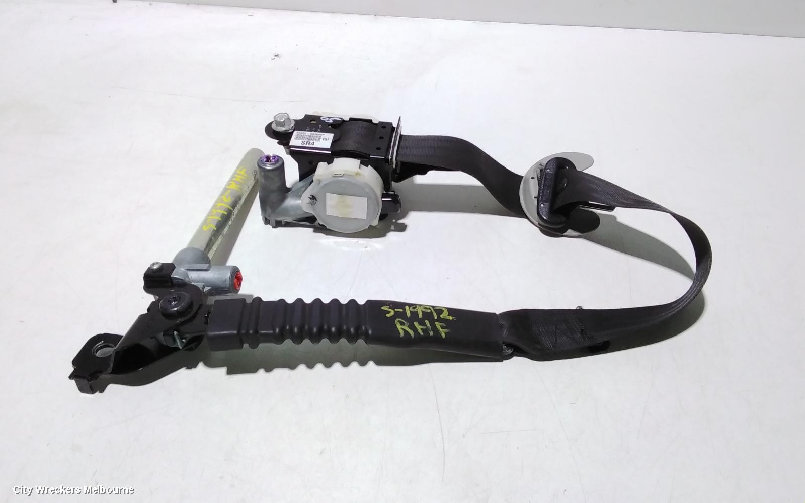 HYUNDAI IX35 SEATBELT/STALK, RH FRONT, SEAT BELT ONLY, LM SERIES, 11/2009 - 01/2016