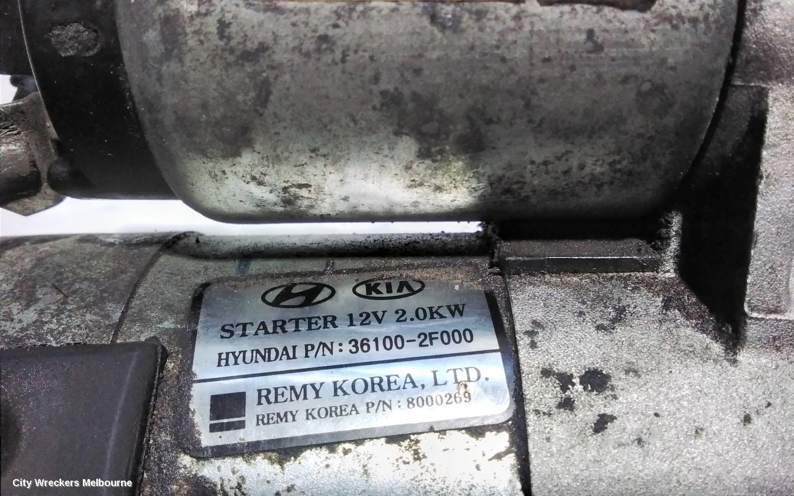 KIA SORENTO STARTER, DIESEL, 2.2, D4HBA, TURBO, XM, 10/2009 - 09/2012