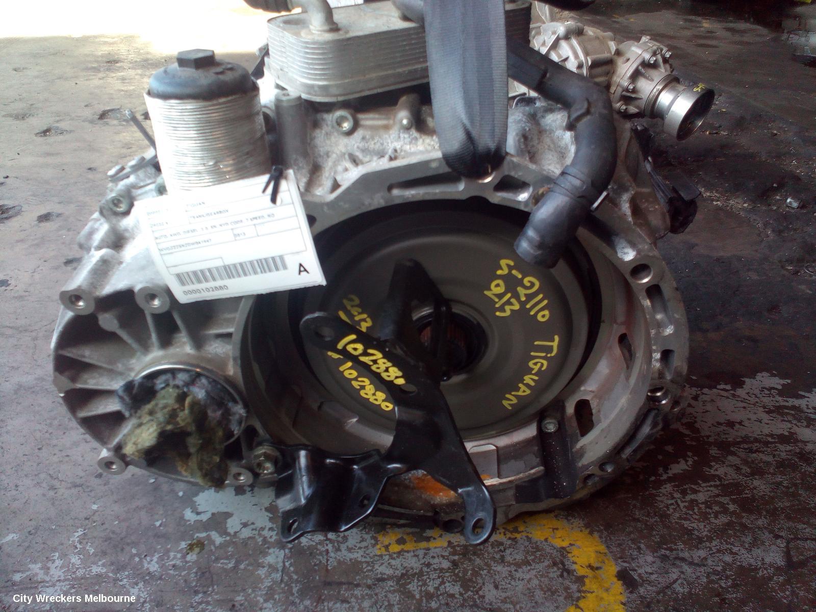 VOLKSWAGEN TIGUAN TRANS/GEARBOX, AUTO, AWD, DIESEL, 2.0, 5N, NYD CODE, 7 SPEED, NO TRANSFER CASE, 05/2008 - 08/2016