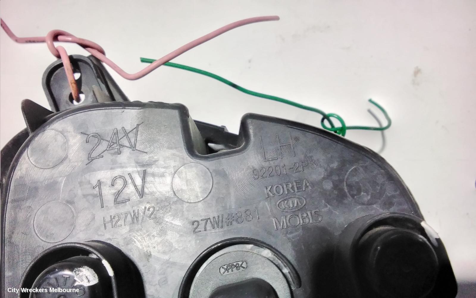 KIA SORENTO LEFT INDICATOR/FOG/SIDE, BUMPER FOGLAMP, XM, 10/2012 - 12/2014