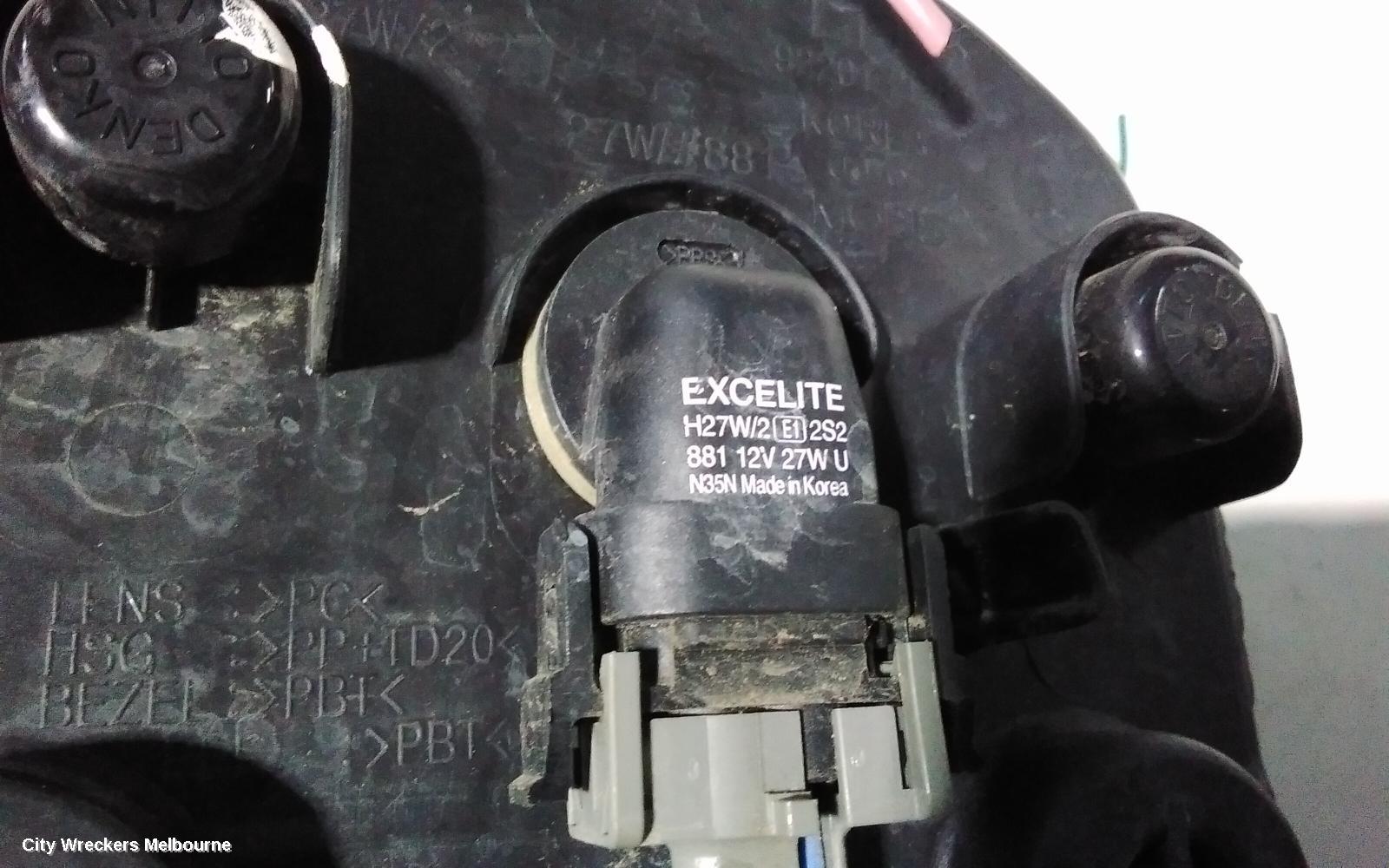 KIA SORENTO LEFT INDICATOR/FOG/SIDE, BUMPER FOGLAMP, XM, 10/2012 - 12/2014