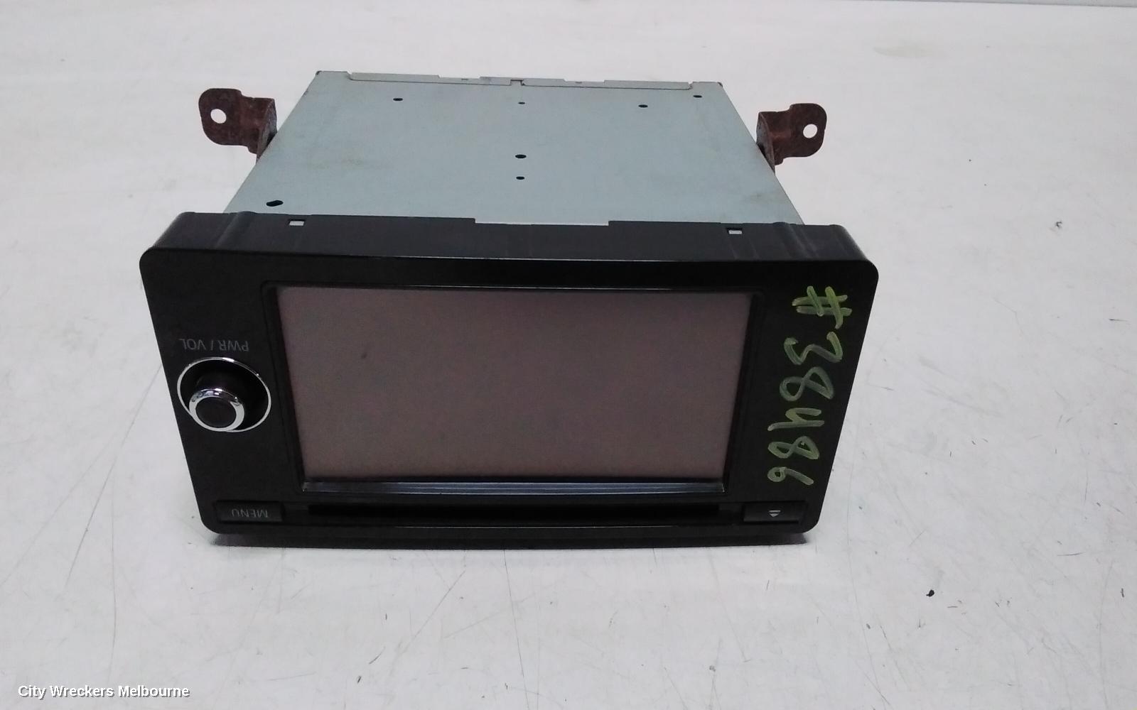 MITSUBISHI OUTLANDER RADIO/CD/DVD/SAT/TV, DISPLAY/HEAD UNIT, NON SAT NAV TYPE, ZJ-ZK, 10/2012 - 07/2016