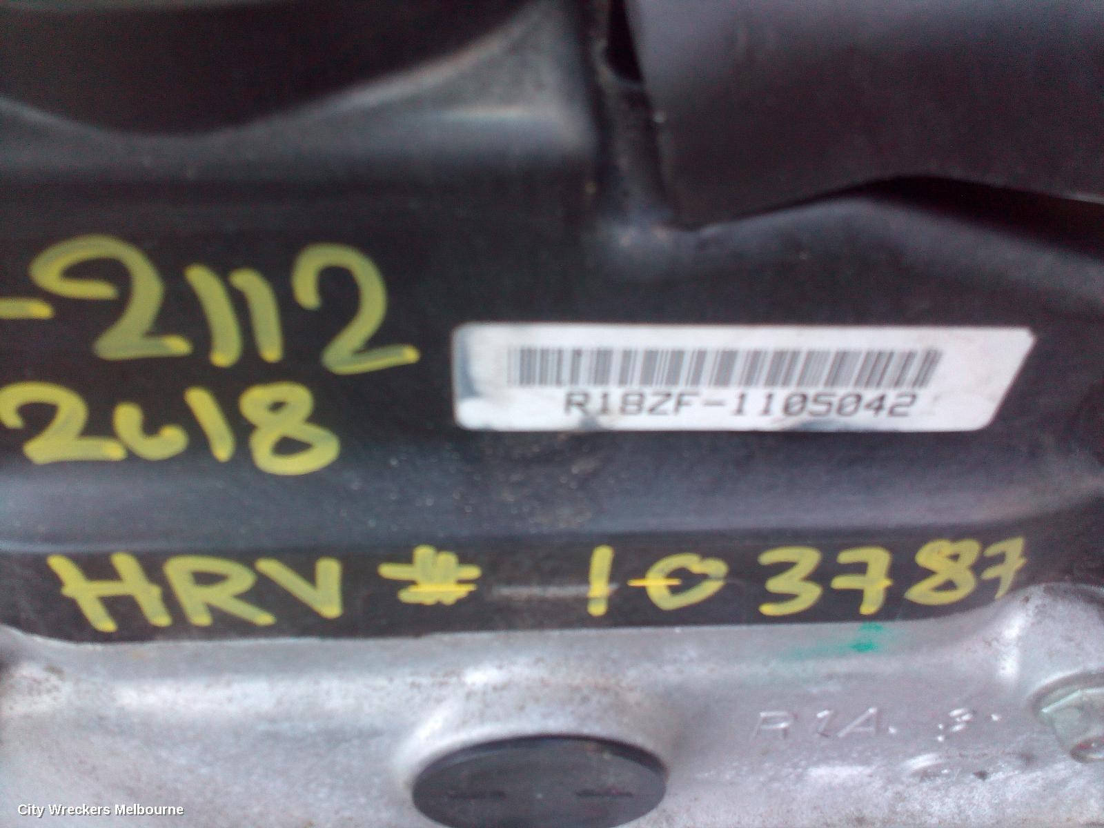 HONDA HRV ENGINE, PETROL, 1.8, R18ZF, RU5, 12/2014 - 10/2021