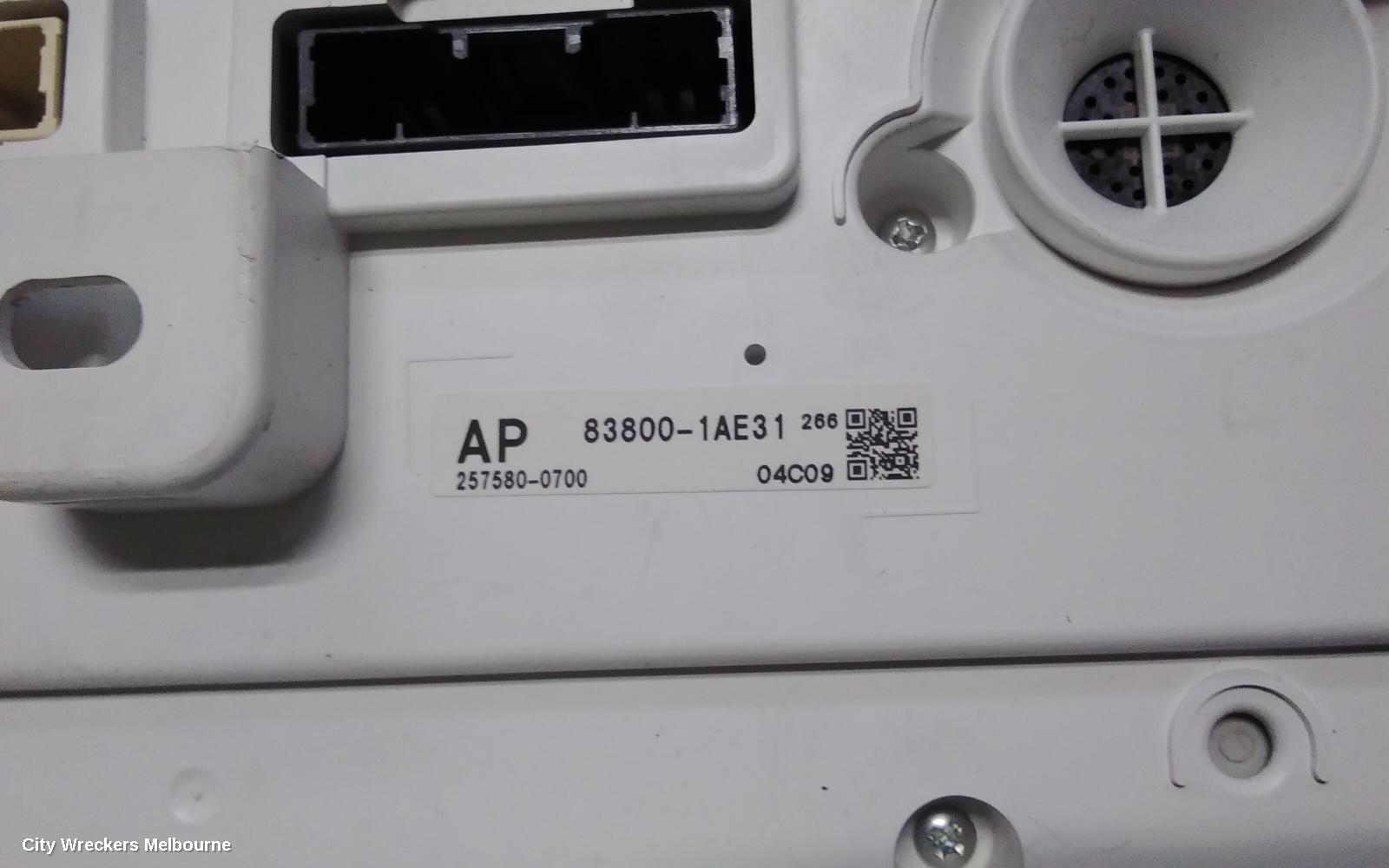 TOYOTA COROLLA INSTRUMENT CLUSTER, INSTRUMENT CLUSTER, AUTO T/M, HATCH, HYBRID, ZR, ZWE211R, 07/2018 ONWARDS