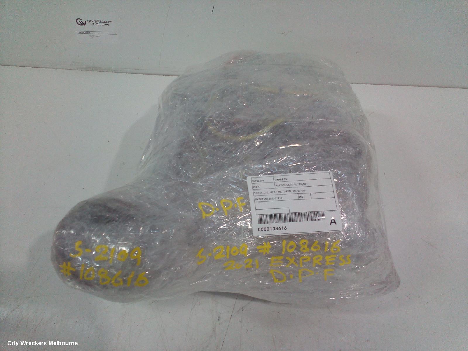 MITSUBISHI EXPRESS PARTICULATE FILTER/DPF, DIESEL, 2.0, M9R.710, TURBO, SN, 03/2020 ONWARDS