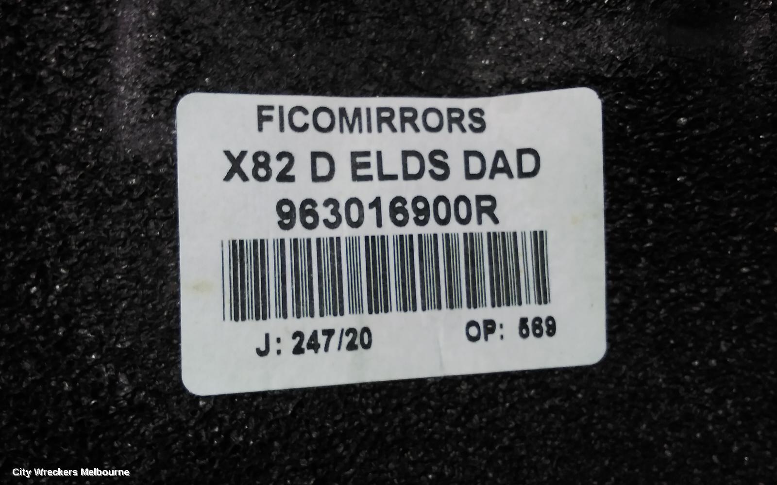 MITSUBISHI EXPRESS RIGHT DOOR MIRROR, SN, BLACK TYPE, 03/2020 ONWARDS