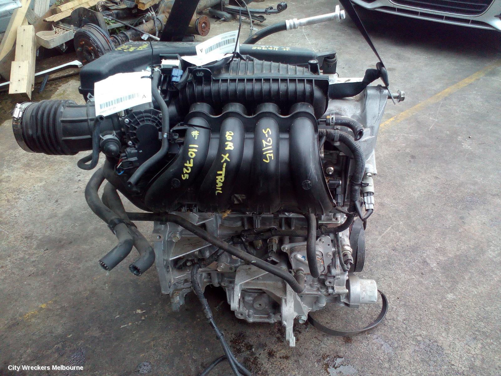 NISSAN XTRAIL ENGINE, PETROL, 2.5, QR25DE, AUTO T/M, T32, 02/2014 ONWARDS