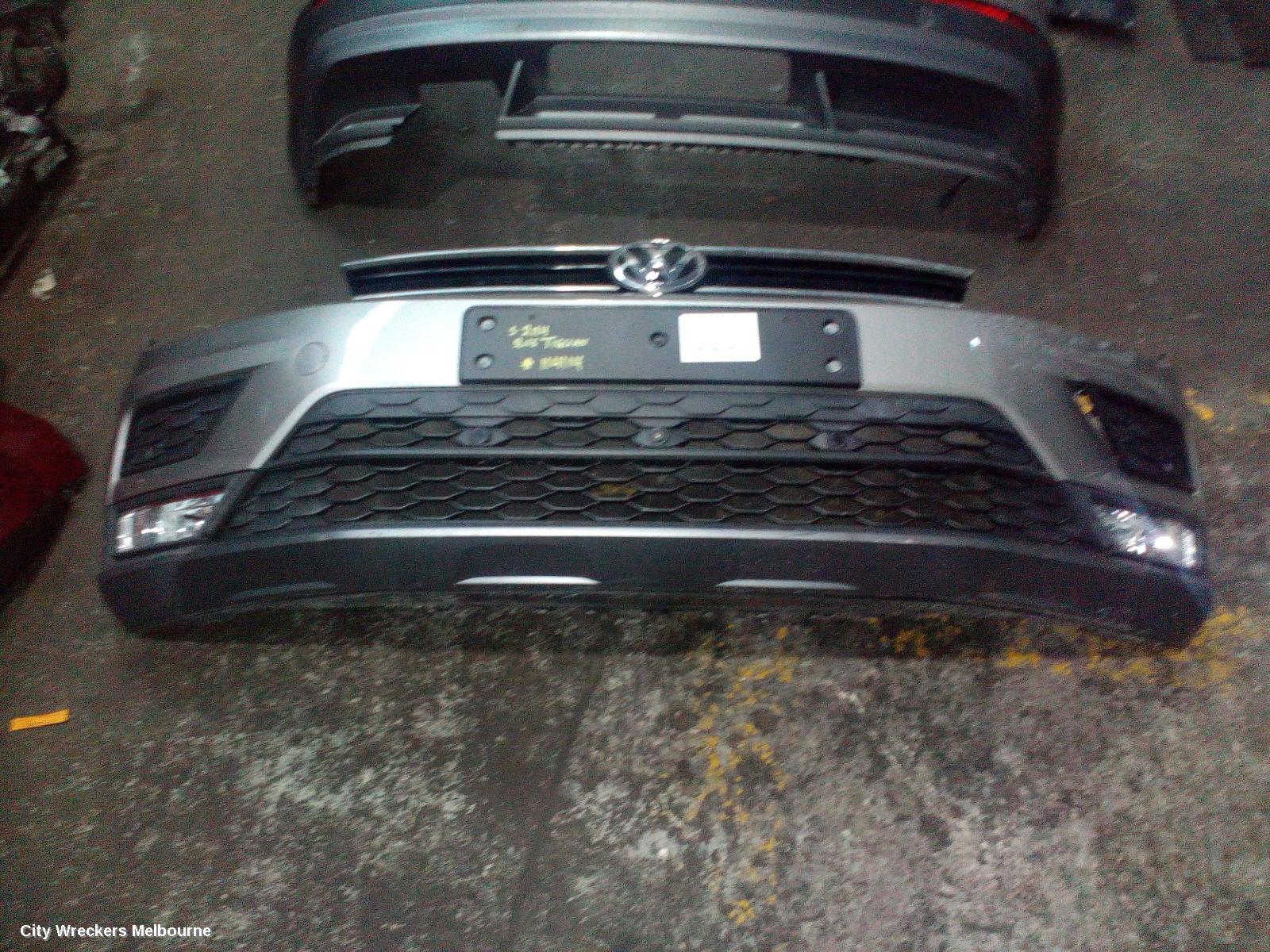 VOLKSWAGEN TIGUAN FRONT BUMPER, 5NA, TRENDLINE/COMFORTLINE/HIGHLINE/ADVENTURE/SPORTLINE, NON H/LAMP WASHER TYPE, 06/2016 - 05/2021