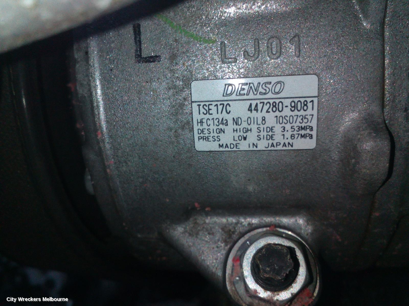TOYOTA CAMRY A/C COMPRESSOR, ASV50, 2.5, 2AR-FE, 12/2011 - 10/2017