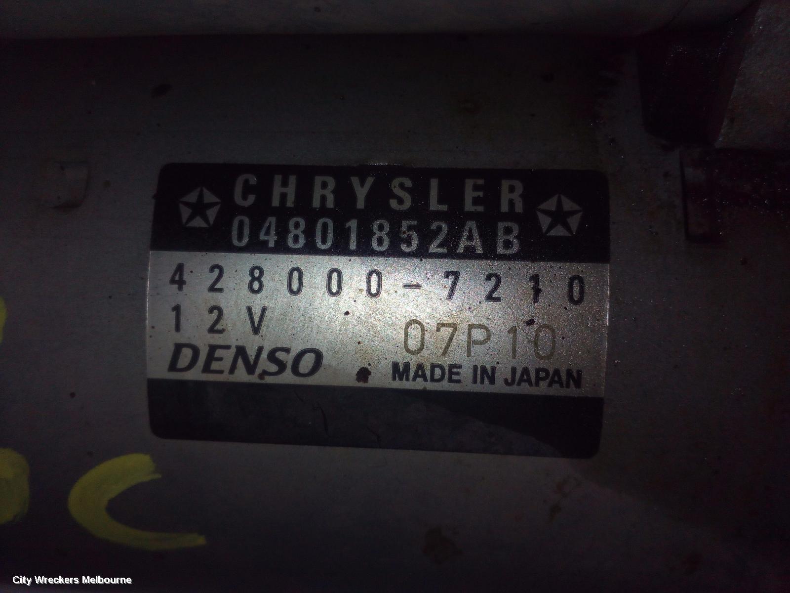 CHRYSLER 300C STARTER, PETROL, 3.6, LX, 07/2012 ONWARDS