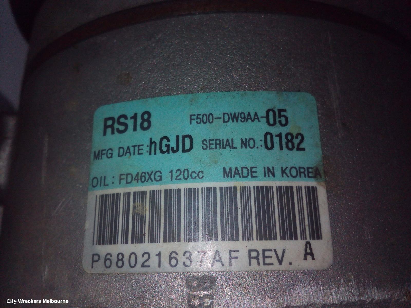 CHRYSLER 300C A/C COMPRESSOR, LX, 3.6, PETROL, HALLA BRAND, 05/2012 - 12/2014