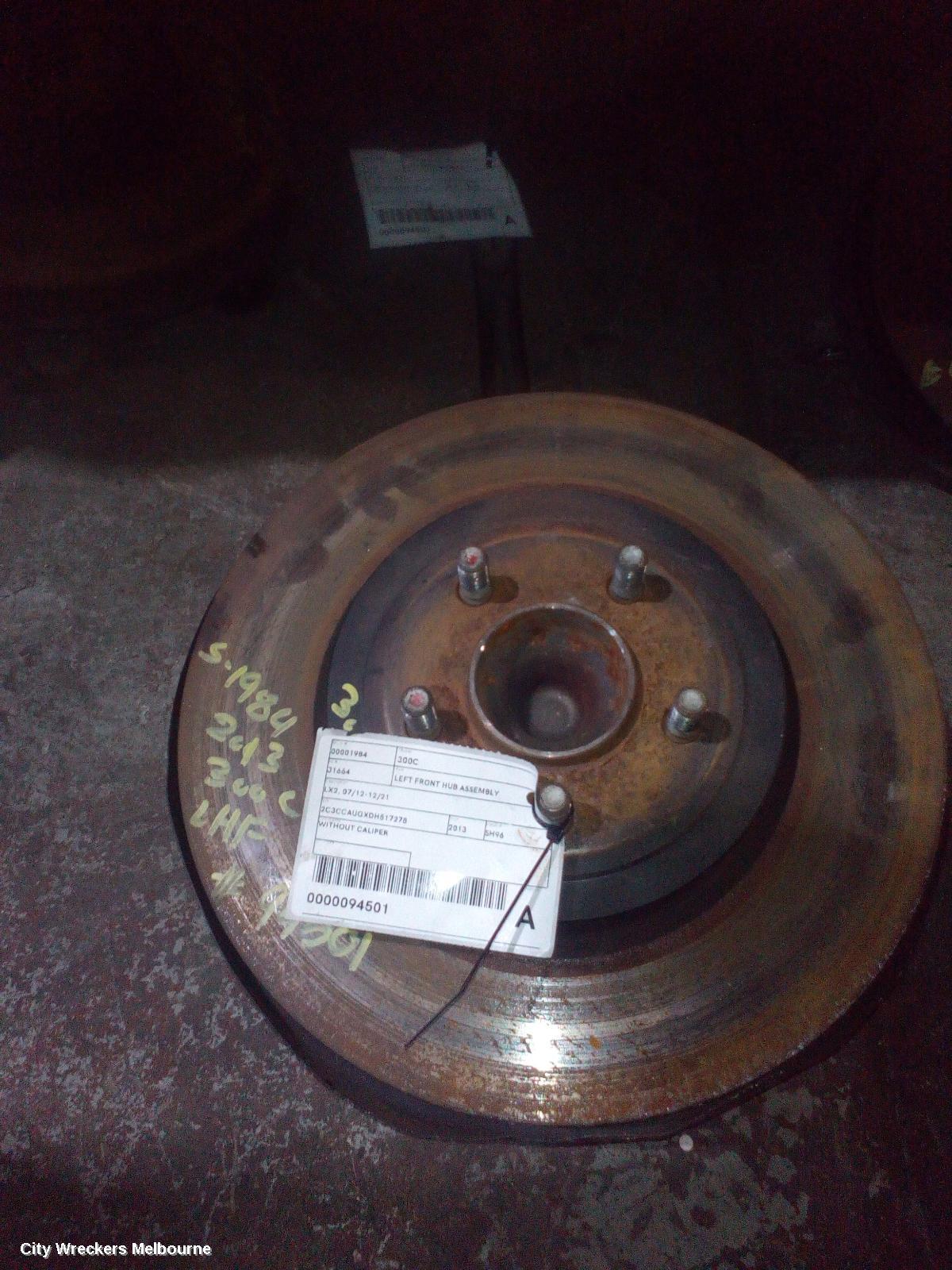 CHRYSLER 300C LEFT FRONT HUB ASSEMBLY, LX2, 07/2012 - 12/2021