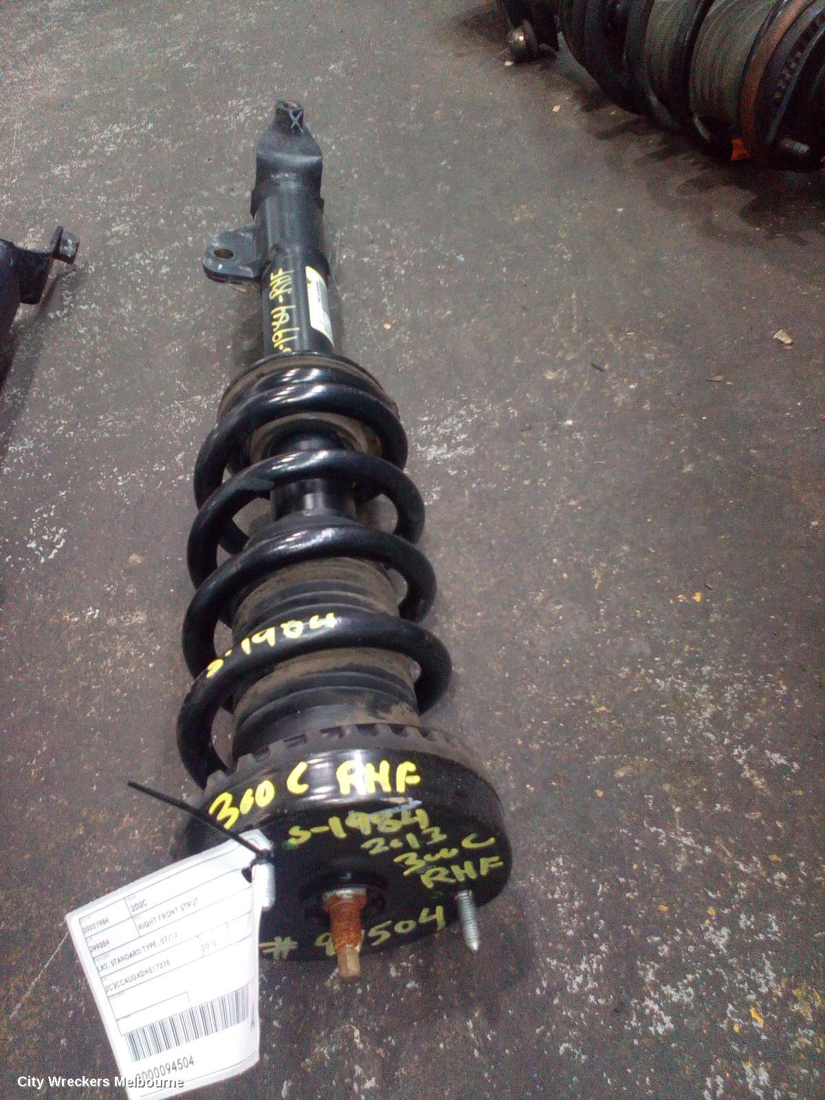 CHRYSLER 300C RIGHT FRONT STRUT, LX2, STANDARD TYPE, 07/2012 ONWARDS