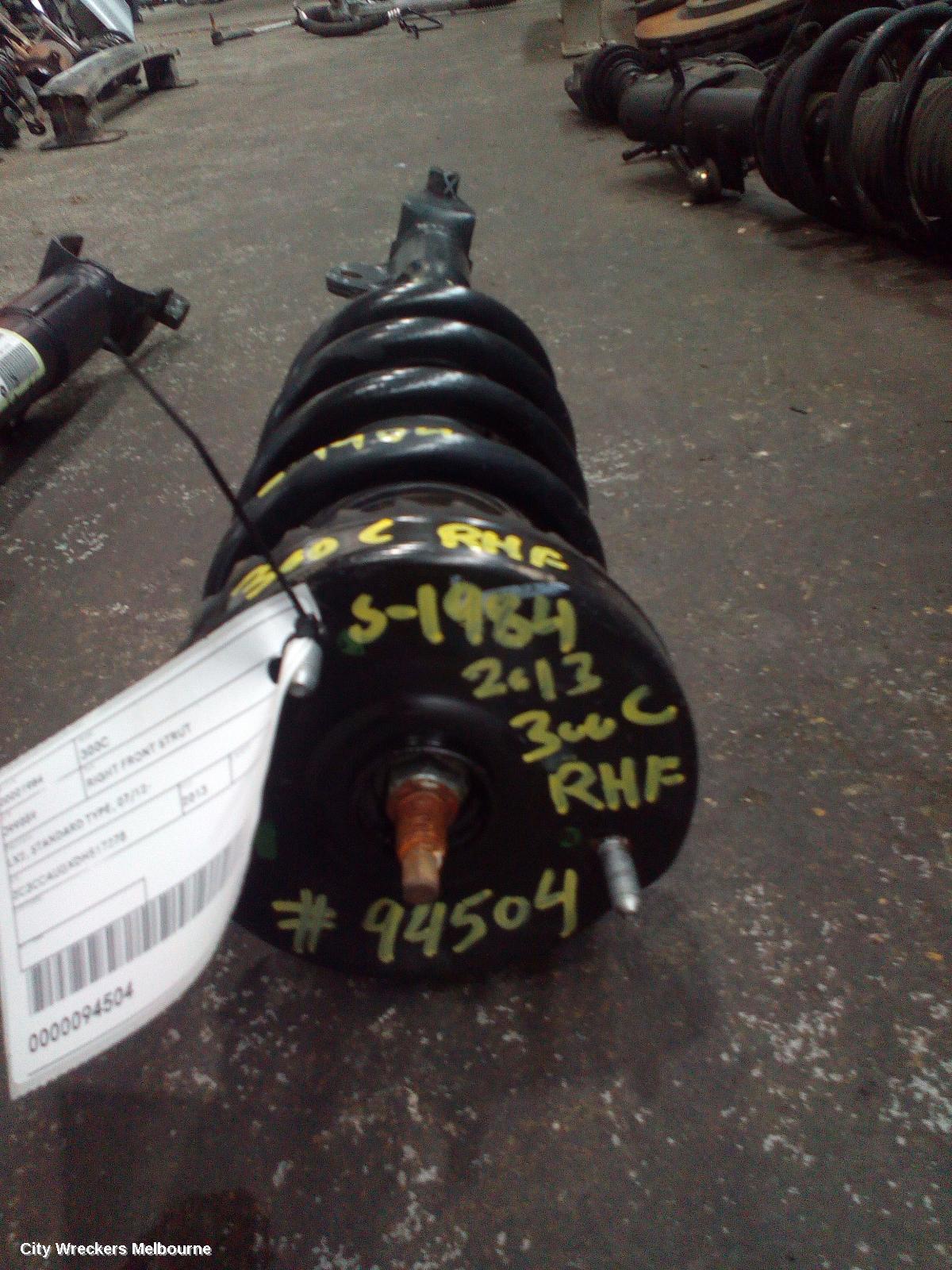 CHRYSLER 300C RIGHT FRONT STRUT, LX2, STANDARD TYPE, 07/2012 ONWARDS