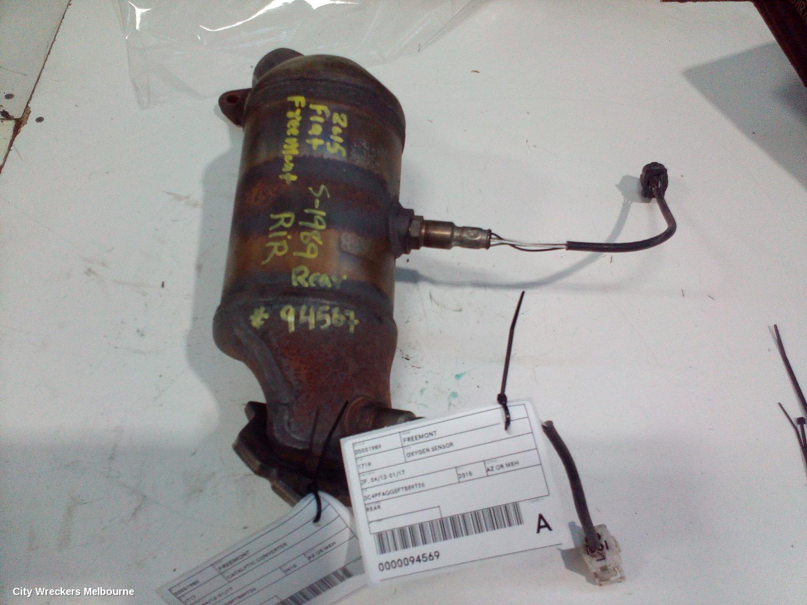 FIAT FREEMONT CATALYTIC CONVERTER, PETROL, 3.6, REAR, JF, 01/2014 - 01/2017