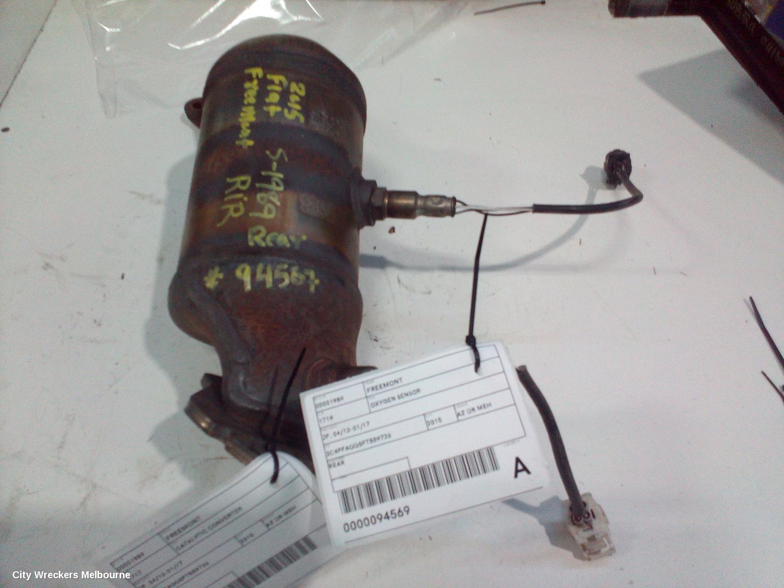 FIAT FREEMONT CATALYTIC CONVERTER, PETROL, 3.6, REAR, JF, 01/2014 - 01/2017